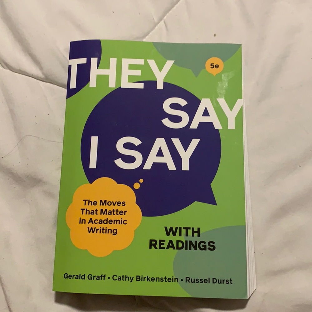 They Say I Say fifth edition